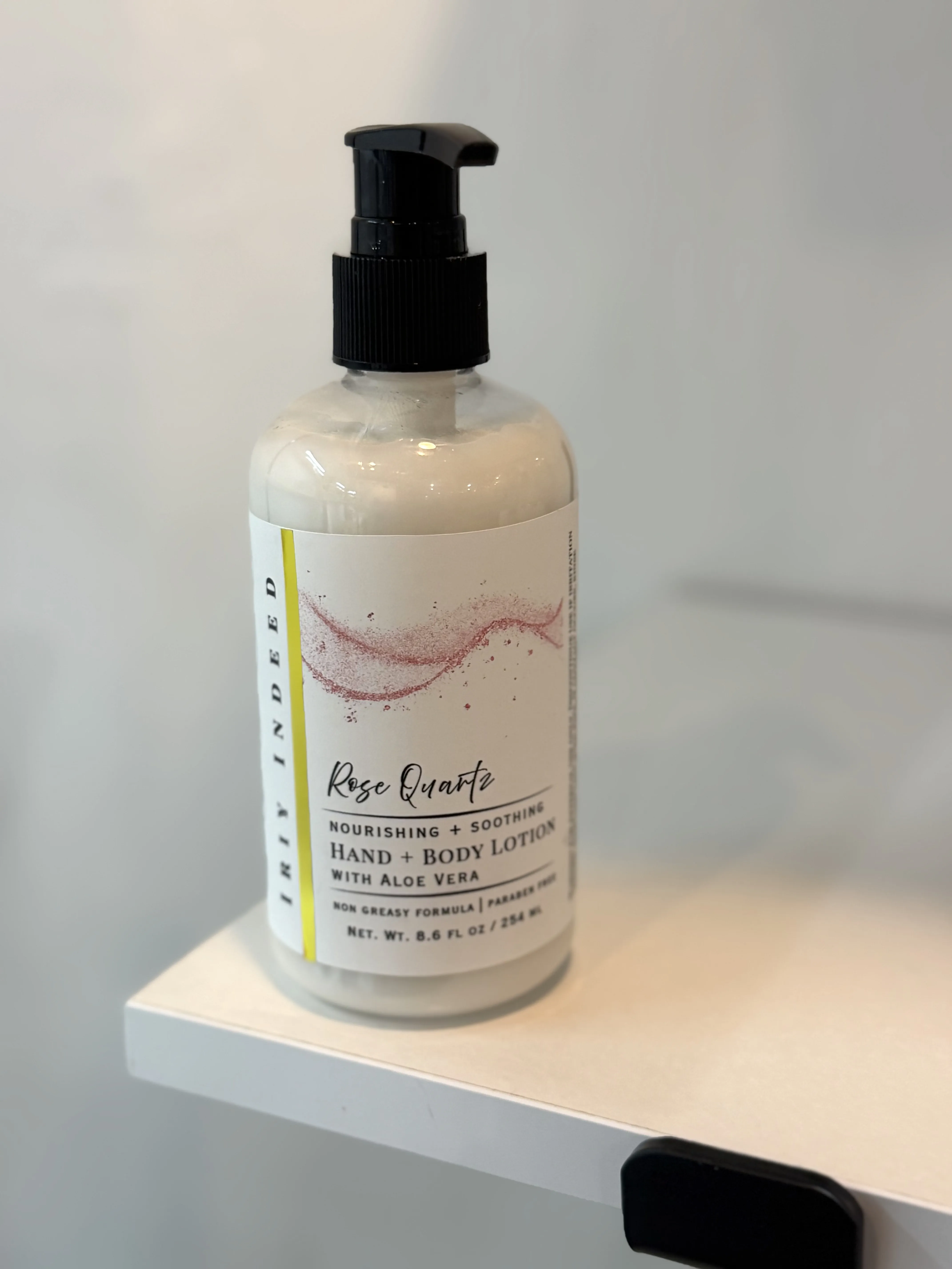 Image of a bottle of hand & body lotion